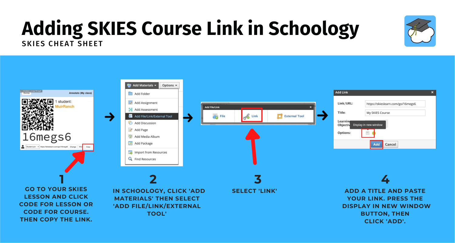 Adding the SKIES courselesson link in Schoology.png